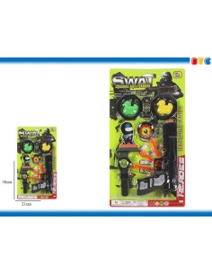 MILITAR ESPOSAS NEGRAS+PATO+RELOJ