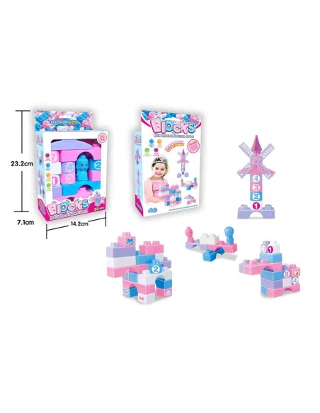 SET DE BLOQUES ROSA 23X15