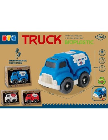 JUGUETE SURTIDO ECO CAMION BOMBERO O POLICIA O AMBULANCIA