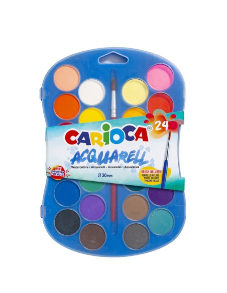 ACUARELAS  24UND 30MM CARIOCA