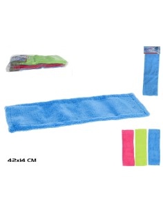 RECAMBIO MOPA MICROFIBRA 42X14CM 3 SURT.
