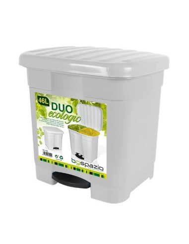 CUBO PEDAL 46L BLANCO ECOLOGICO
