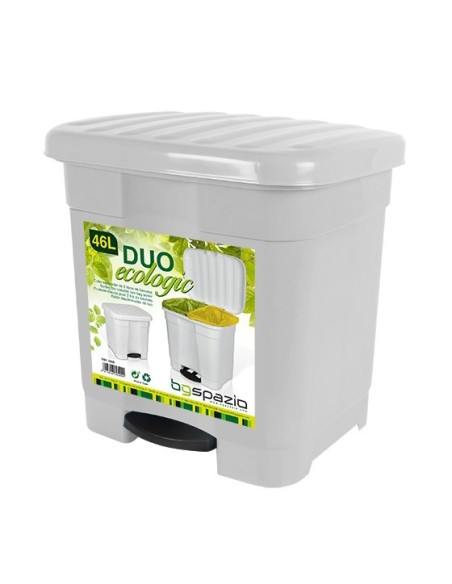 CUBO PEDAL 46L BLANCO ECOLOGICO