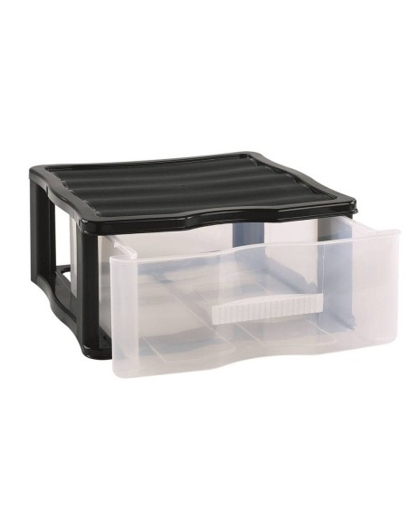 CAJONERA 1 CAJON WAGON TRANSP/NEGRO