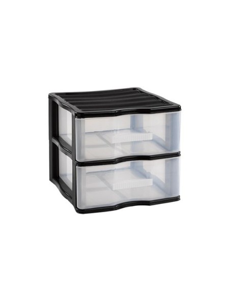 CAJONERA 2 CAJONES WAGON TRANSP/NEGRO