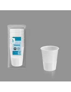 S/15 VASO REUTILIZABLE BLANCO 200 CC PP