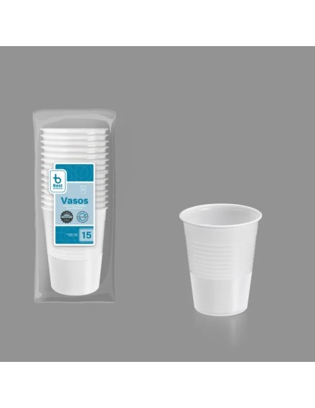 S/15 VASO REUTILIZABLE BLANCO 200 CC PP