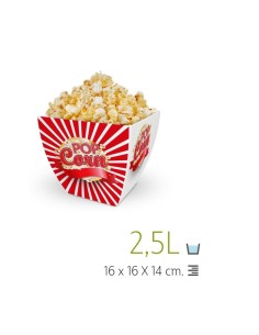 BOL 2.5L CUADRADO POP CORN ROJO