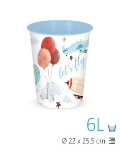 PAPELERA SIN TAPA 6L LETS FLY