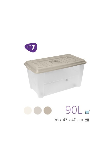 MULTIBOX N7 90L C/RUEDAS PLANO TAPA COLOR CALIDOS