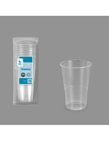 S/15 VASO REUTILIZABLE TRANSP. 300 CC PP