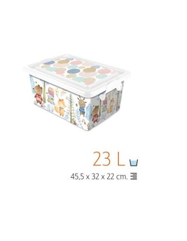 CAJA 23L 45.5X32X22CM BOSQUE