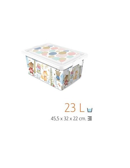 CAJA 23L 45.5X32X22CM BOSQUE