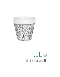 MACETA LISA 15 CM IML LEAVES