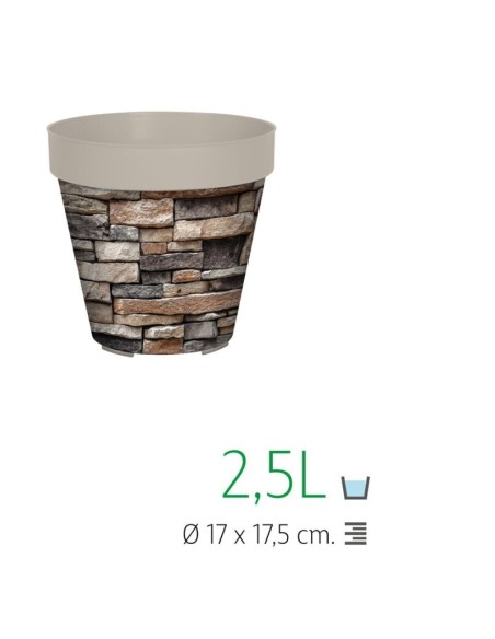 MACETA 17CM IML PIEDRA