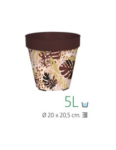 MACETA 20CM IML ANIMAL PRINT FLORAL