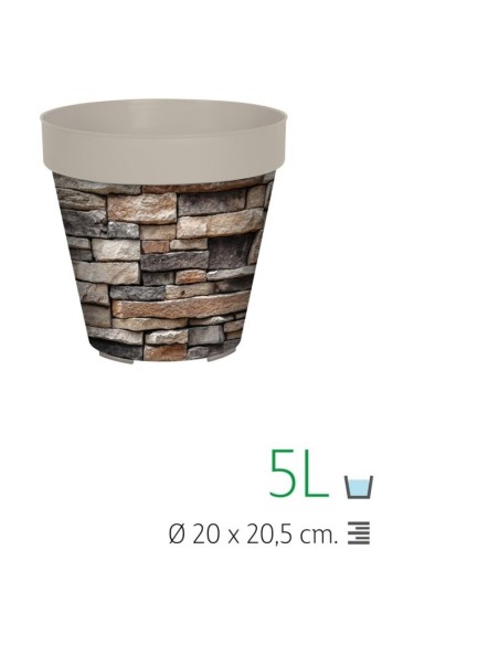 MACETA 20CM IML PIEDRA