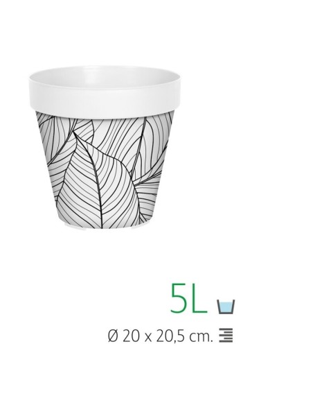 MACETA 20CM IML LEAVES