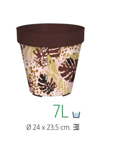 MACETA 24CM IML ANIMAL PRINT FLORAL