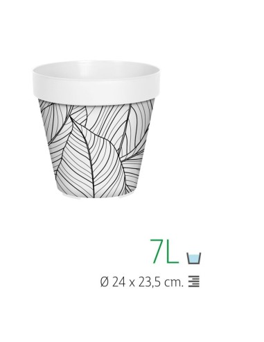 MACETA LISA 24 CM IML LEAVES