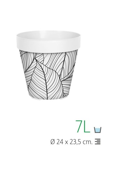 MACETA LISA 24 CM IML LEAVES