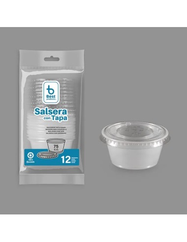 S/12 SALSERA + TAPA PP-PET 75 CC