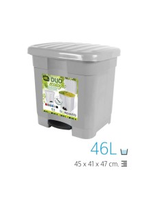 CUBO PEDAL 46L GRIS PLATA