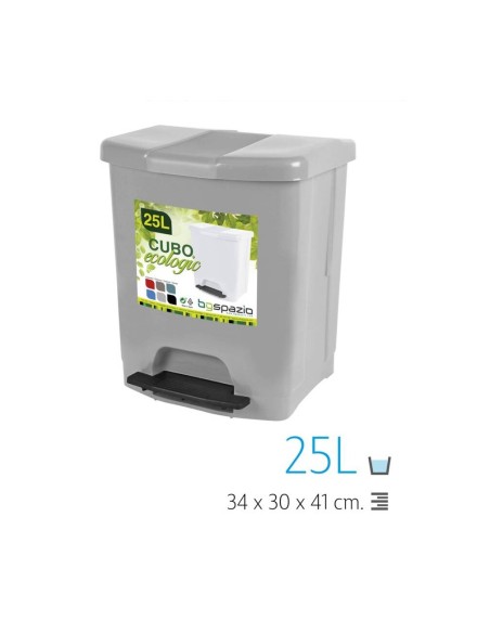 CUBO PEDAL 25L GRIS