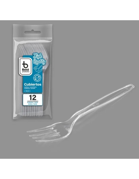 S/12 TENEDOR 18CM REUT. TRANSP. A/C