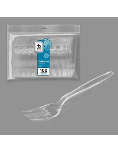 S/100 TENEDOR REUT. TRANSP. A/C 18 CM