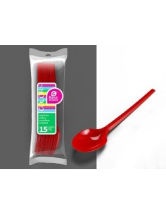 S/15 CUCHARA GRANDE ROJO
