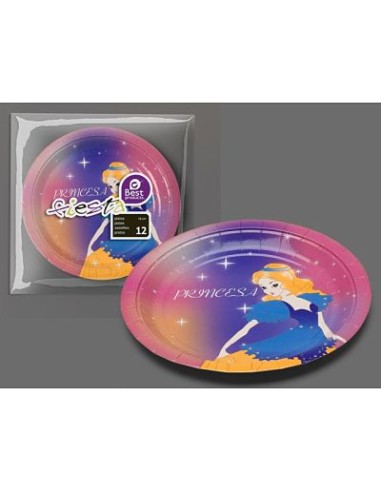 S/12 PLATO LLANO DISEÑO PRINCESA