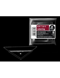 S/8 PLATO TRANSP. TRIANG. 5 x 10 CM