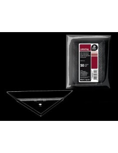 S/50 PLATO TRANSP. TRIANG. 5 x 10 CM