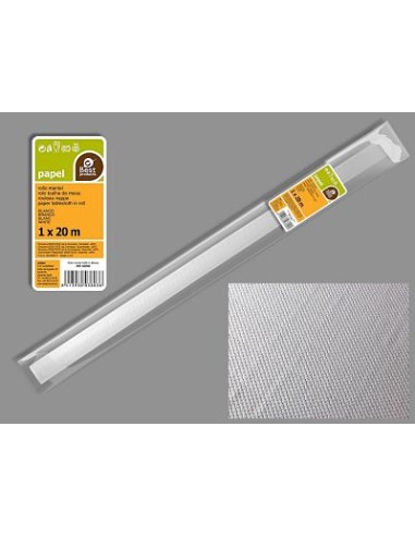 ROLLO MANTEL 1X20M. BLANCO PAPEL