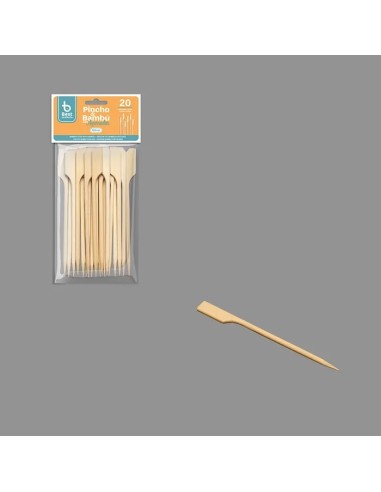 S/20 PINCHO 10.5CM BAMBU CON AGARRADOR