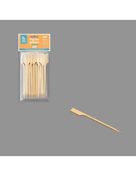 S/20 PINCHO 10.5CM BAMBU CON AGARRADOR