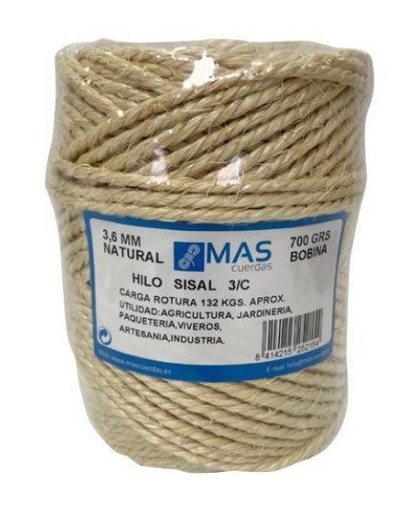 HILO SISAL 3C BOBINA 700GRS