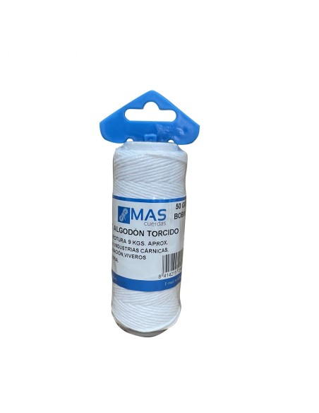 HILO ALGODON 2MM BOBINA 50GRS BLC18