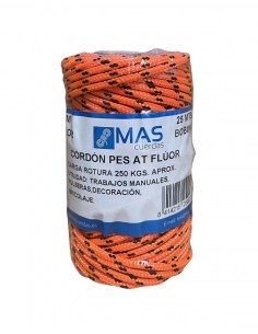 CORDON PES AT FLÚOR 3MM BOBINA 25MTS COLOR20
