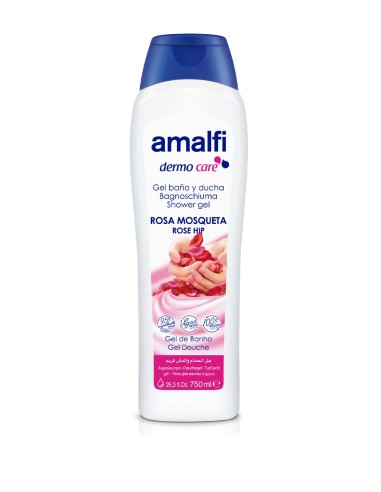 GEL BAÑO ROSA MOSQUETA 750ML AMALFI