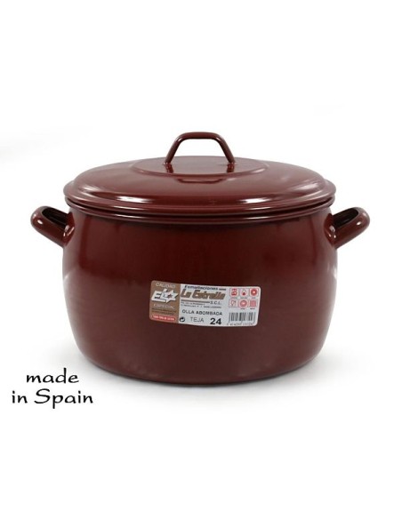 OLLA 24CM ABOMBADA TEJA