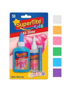 SLIME Nº59  KIT 60 ML + 20ML+ 4 GR