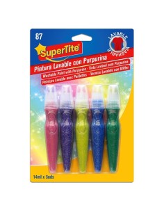 TEMPERA Nº87 LAVABLE PURPURINA 5UND