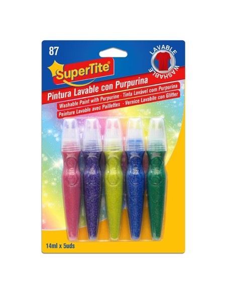 TEMPERA Nº87 LAVABLE PURPURINA 5UND