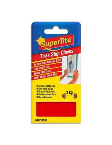 TIRAS 40X20MM 10UND STOP CLAVOS