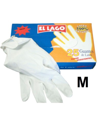 GUANTE LATEX 25 UNDS T/M