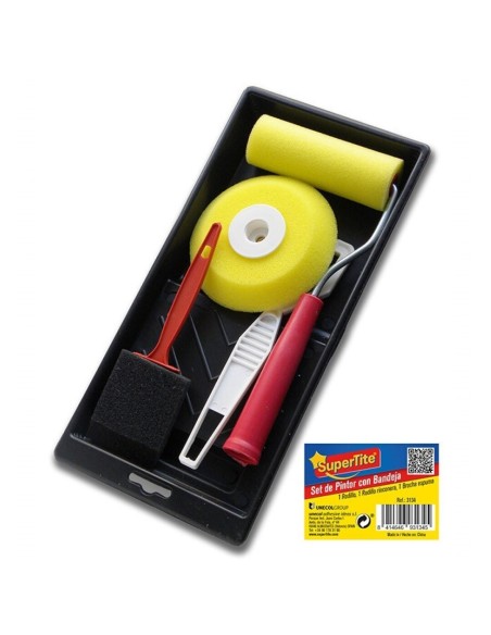 CUBETA PINTURA + ORDILLO+ BROCHA ESPUMA+ R RINCONERA