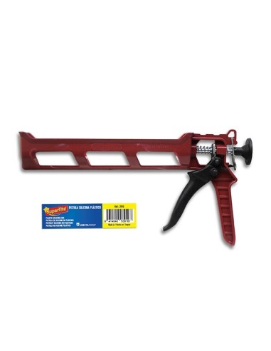 PISTOLA SILICONA ROJA PLASTICO
