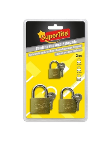 CANDADO 3UND 20-30-40MM ARCO